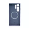 Connect Samsung Galaxy S24 Ultra Funda de silicona Soft Touch magnética de calidad premium azul medianoche