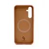 Connect Samsung Galaxy S23 FE Funda de silicona Soft Touch magnética de calidad premium marrón saddle