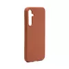Connect Samsung Galaxy S23 FE Funda de silicona Soft Touch magnética de calidad premium marrón saddle