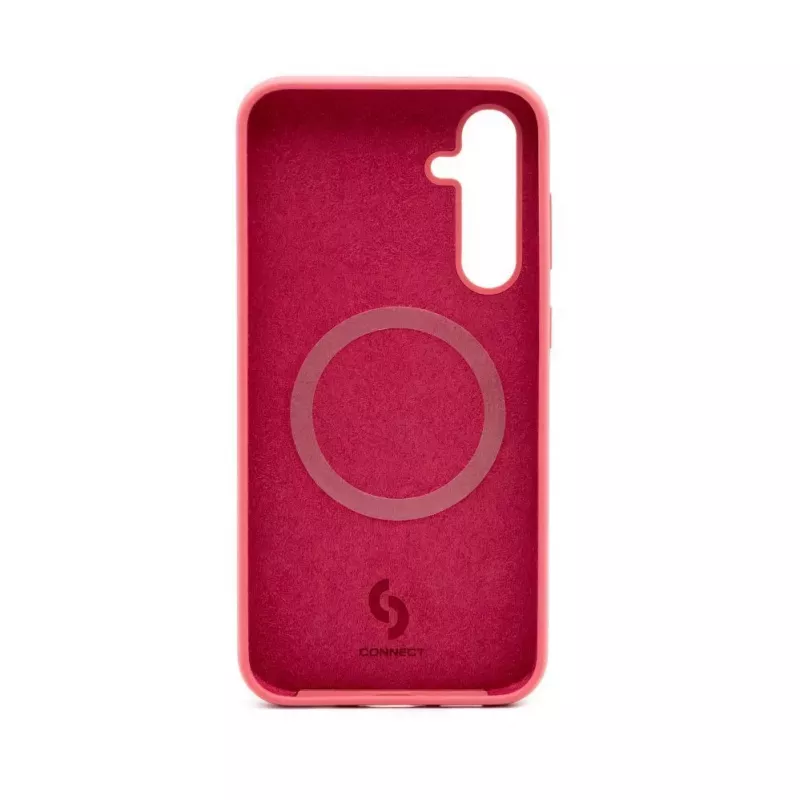 Connect Samsung Galaxy S23 FE Funda de silicona Soft Touch magnética de calidad premium camelia