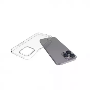 Connect Apple iPhone 15 Pro Max Funda de silicona transparente 1,5 mm TPU
