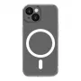 Connect Apple iPhone 15 Funda transparente con protección magnética y para cámara