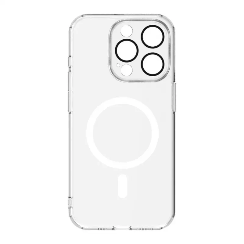Connect Apple iPhone 15 Pro Max Funda transparente con protección magnética y para cámara