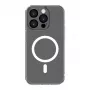 Connect Apple iPhone 15 Pro Max Funda transparente con protección magnética y para cámara