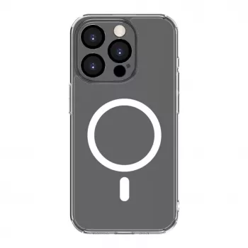 Connect Apple iPhone 14 Pro Funda transparente con protección magnética y para cámara