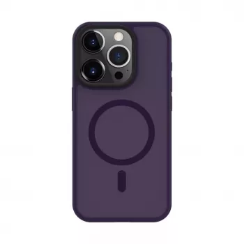 Connect Apple iPhone 14 Pro Max Funda híbrida con imán, PC+TPU, morado intenso