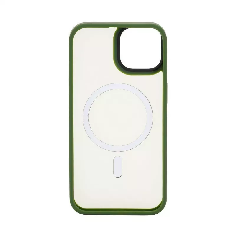 Connect Apple iPhone 15 Funda híbrida con imán PC+TPU verde