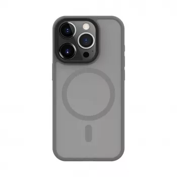 Connect Apple iPhone 15 Pro Funda híbrida con imán, PC+TPU, plata
