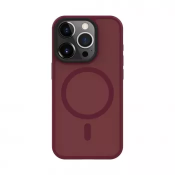 Connect Apple iPhone 15 Pro Funda híbrida con imán PC+TPU ciruela