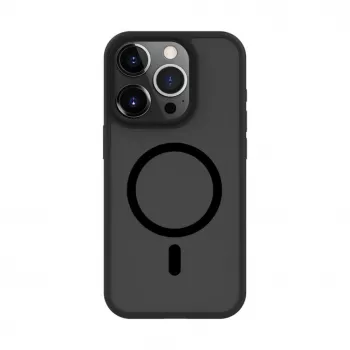Connect Apple iPhone 15 Pro Max Funda híbrida con imán, PC+TPU, negro