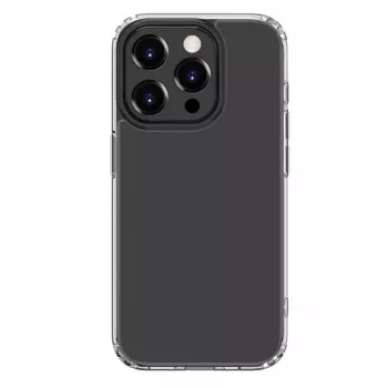 Connect Apple iPhone 15 Pro Max Funda de silicona militar a prueba de golpes transparente