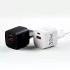 Evelatus Cargador EU de 30W máx. USB-A y USB-C negro