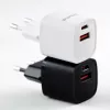 Evelatus Cargador EU de 30W máx. USB-A y USB-C negro