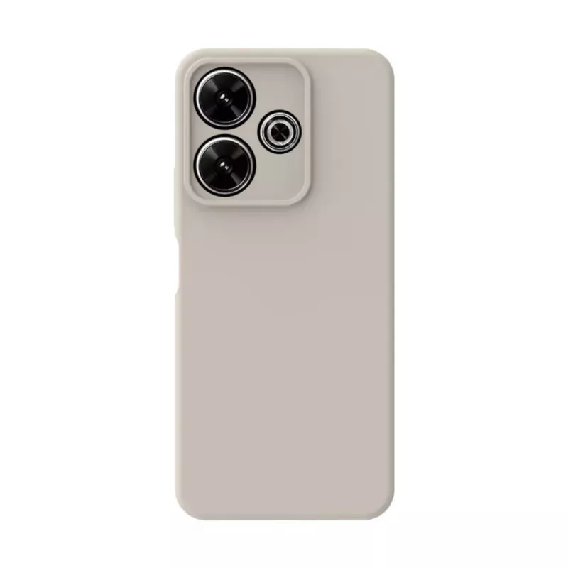 Connect Xiaomi Redmi Note 13 Pro Funda de silicona Soft Touch de calidad premium plateada