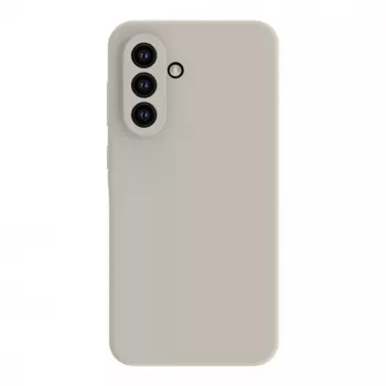 Connect Samsung Galaxy A35 5G Funda de silicona Soft Touch de calidad premium plateada