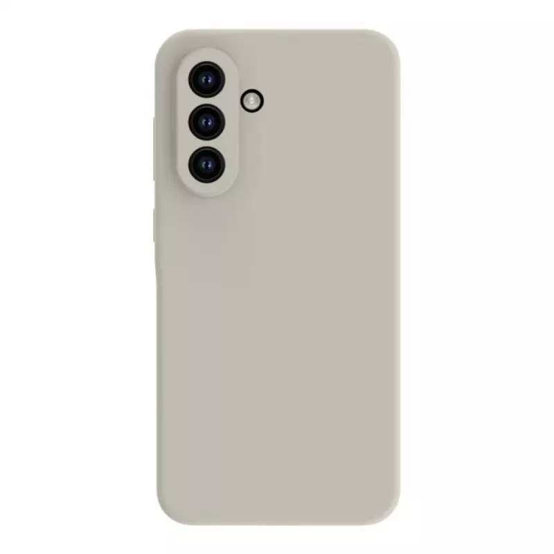 Connect Samsung Galaxy A35 5G Funda de silicona Soft Touch de calidad premium plateada