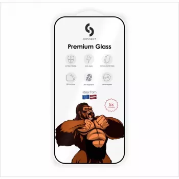 Protector de pantalla Connect para Xiaomi Redmi Note 13 Pro 5G 2.5D Full Cover Japan Glue Glass Anti-Static Stronger