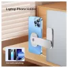 iLike Universal P65 Soporte Magnético Lateral de Monitor de Aluminio para Smartphone Plata