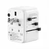 EVELATUS Adaptador de Viaje Universal 35W con 1 PD USB-C, 2 USB-C, 2 USB-A, Blanco