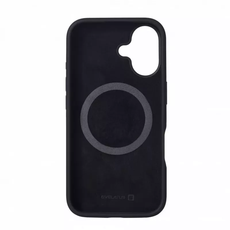 Evelatus Funda de Silicona Soft Touch MagSafe Premium para Apple iPhone 16 Negra