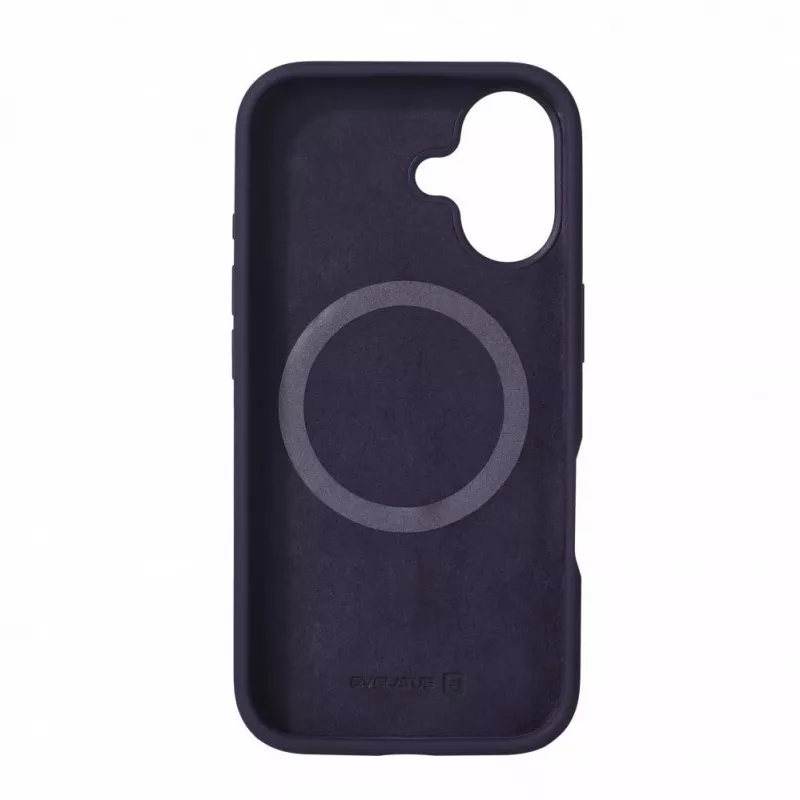 Evelatus Funda de Silicona Soft Touch MagSafe Premium para Apple iPhone 16 Morado Intenso