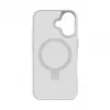 Evelatus Funda Shield con MagSafe y Soporte para Apple iPhone 16 Plata Mate