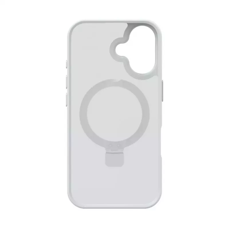Evelatus Funda Shield con MagSafe y Soporte para Apple iPhone 16 Plata Mate