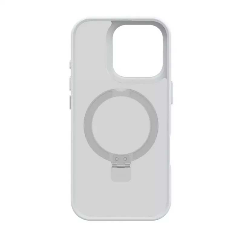 Evelatus Funda Shield con MagSafe y Soporte para Apple iPhone 16 Pro Max Plata Mate