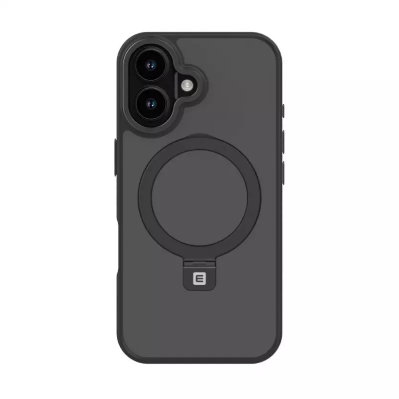 Evelatus Funda Shield con MagSafe y Soporte para Apple iPhone 16 Negro Mate