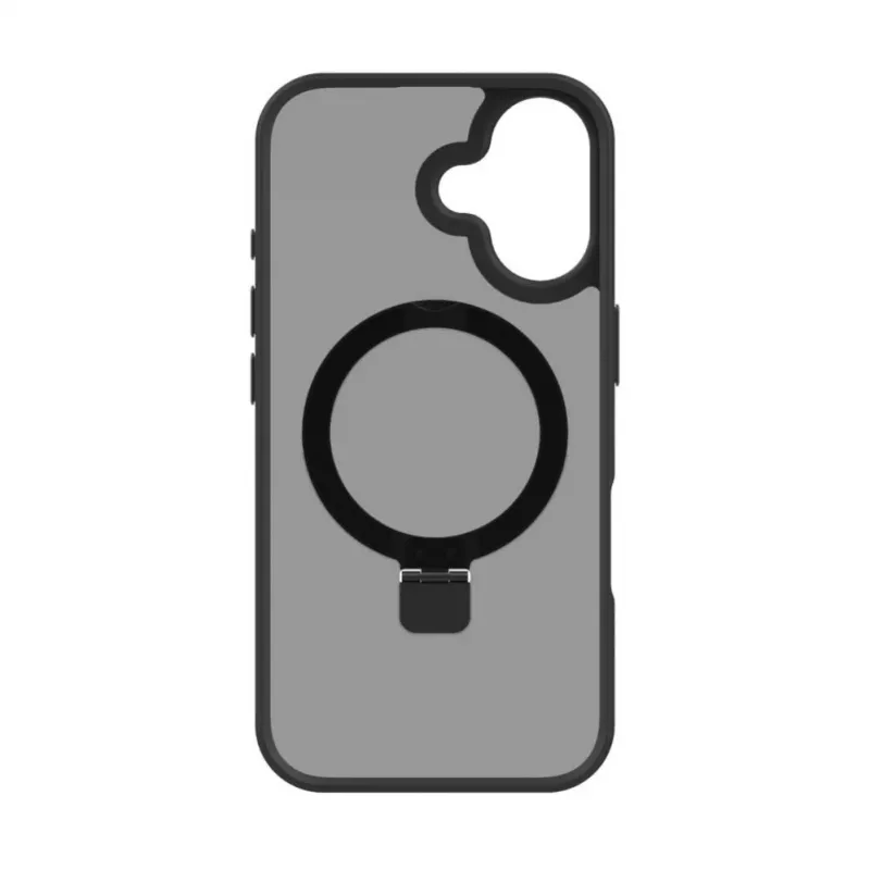 Evelatus Funda Shield con MagSafe y Soporte para Apple iPhone 16 Negro Mate