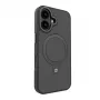 Evelatus Funda Shield con MagSafe y Soporte para Apple iPhone 16 Negro Mate