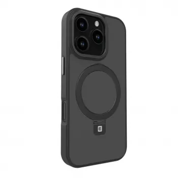 Evelatus Funda Shield con MagSafe y Soporte para Apple iPhone 16 Pro Max Negro Mate