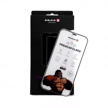 Evelatus Apple iPhone 16 Pro/17 Privacy Corning Gorilla Glass Anti-Static 3D Full Cover 10X Stronger Negro
