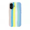 Evelatus Apple iPhone 16 Funda de silicona multicolor con MagSafe Beige Cream