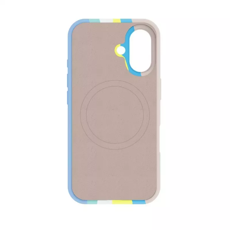 Evelatus Apple iPhone 16 Funda de silicona multicolor con MagSafe Beige Cream