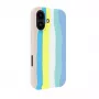 Evelatus Apple iPhone 16 Funda de silicona multicolor con MagSafe Beige Cream