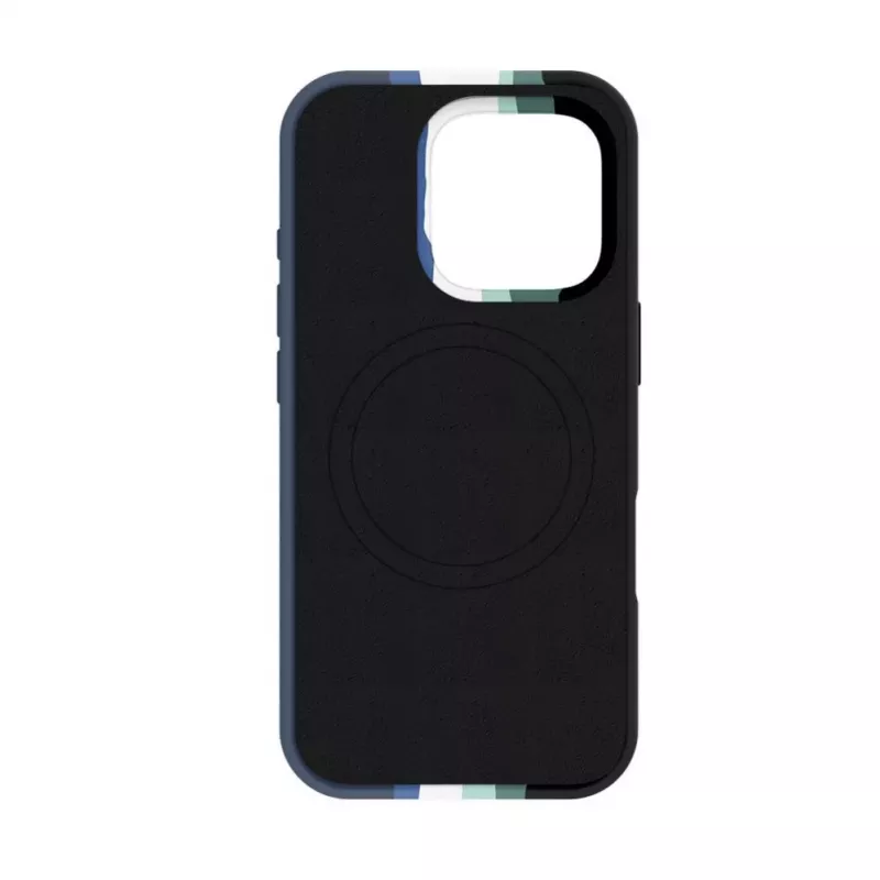 Evelatus Apple iPhone 16 Pro Funda de silicona multicolor con MagSafe Aqua Blue