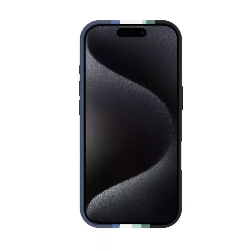Evelatus Apple iPhone 16 Pro Funda de silicona multicolor con MagSafe Aqua Blue