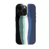 Evelatus Apple iPhone 16 Pro Max Funda de silicona multicolor con MagSafe Aura Blue