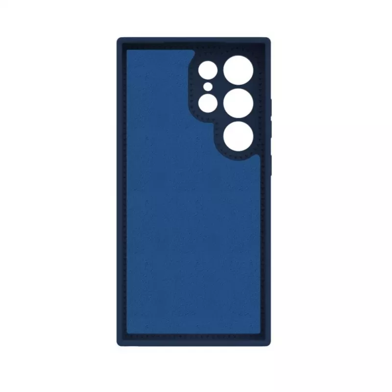 Evelatus Samsung S24 Ultra Premium Magsafe con soporte Funda de silicona Soft Touch Azul oscuro
