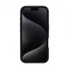 Evelatus Apple iPhone 16 Funda de silicona Soft Touch con soporte y MagSafe Negro