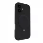 Evelatus Apple iPhone 16 Funda de silicona Soft Touch con soporte y MagSafe Negro