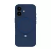 Evelatus Apple iPhone 16 Premium MagSafe con soporte Funda de silicona Soft Touch Azul oscuro