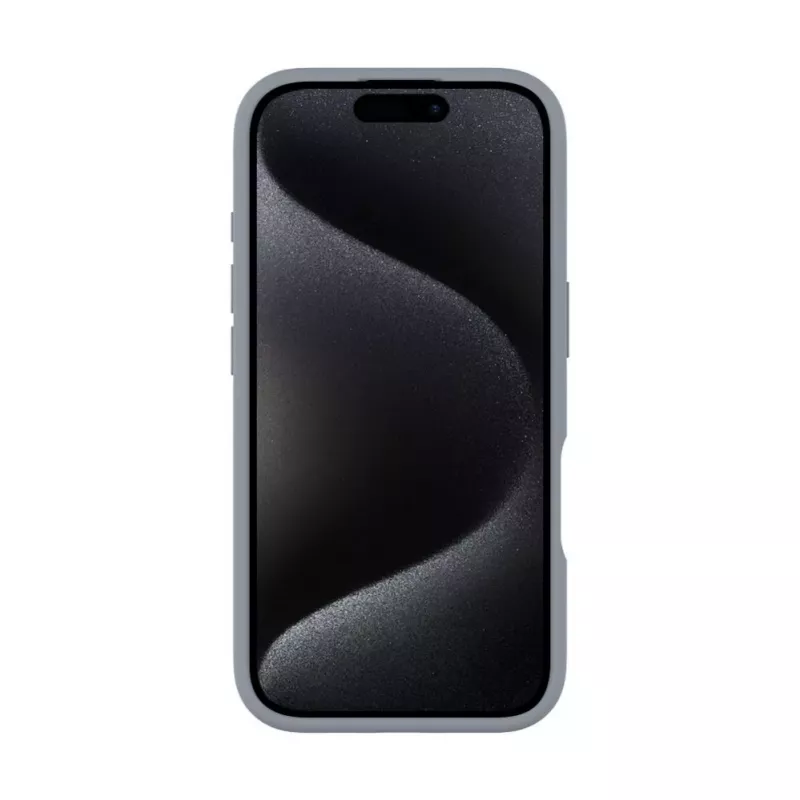 Evelatus Apple iPhone 16 Funda de silicona Soft Touch con soporte y MagSafe Plata