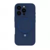 Evelatus Apple iPhone 16 Pro Premium Magsafe con soporte Funda de silicona Soft Touch Azul oscuro
