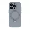 Evelatus Apple iPhone 16 Pro Premium MagSafe con soporte Funda de silicona Soft Touch Plata