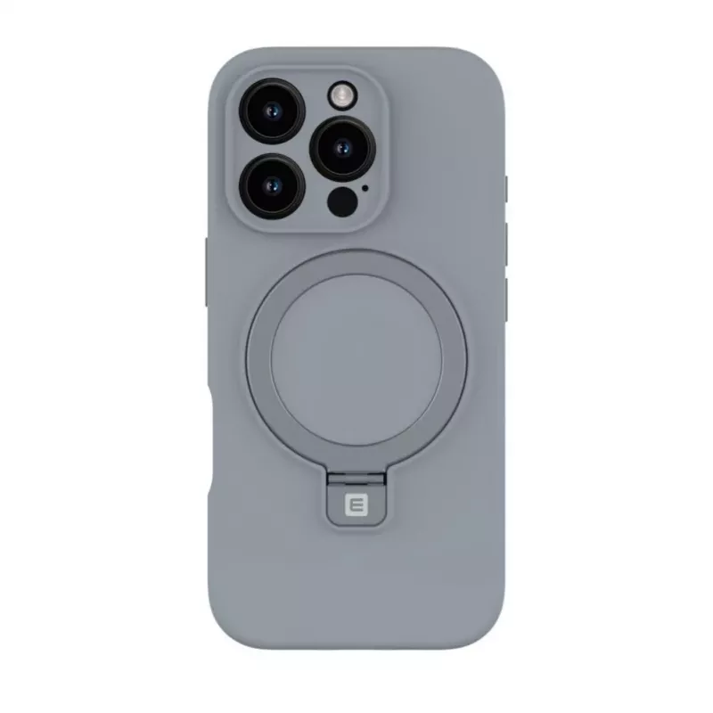 Evelatus Apple iPhone 16 Pro Premium MagSafe con soporte Funda de silicona Soft Touch Plata