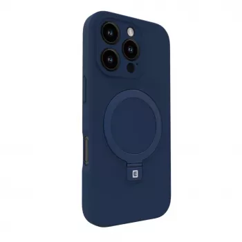 Evelatus Apple iPhone 16 Pro Max Premium MagSafe con soporte Funda de silicona Soft Touch Azul oscuro