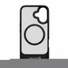 Evelatus Apple iPhone 16 Funda con soporte y MagSafe con recubrimiento de goma Negro