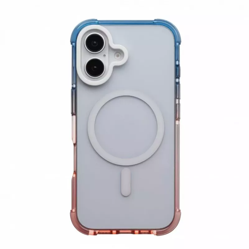 Evelatus Apple iPhone 16 Defender Gradient Color MagSafe Funda Trasera Azul Rosa